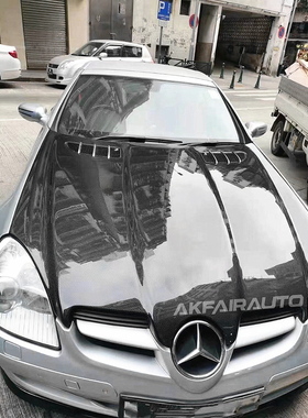 奔驰slk55 slk350 slk200碳纤维机盖 引擎盖 R171改装 TOPMIX正品