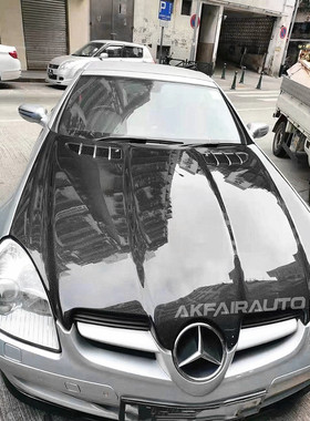 奔驰slk55 slk350 slk200碳纤维机盖 引擎盖 R171改装 TOPMIX正品