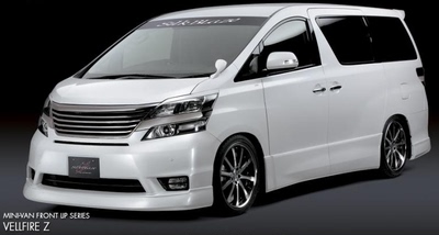 08-12'vellfire GGH20空力套件 20系威尔法改装包围头唇尾唇