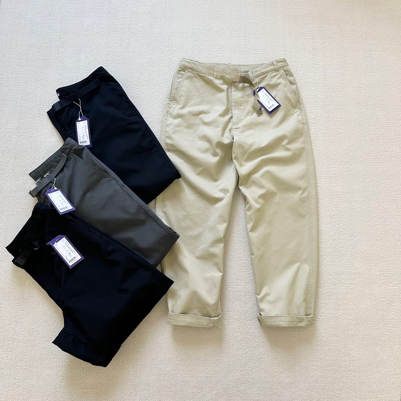 23AW秋冬紫标NT5052/NT5352微宽松休闲裤WIDE TAPERED PANTS日单-封面