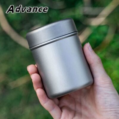 Tea Storage Bottle Titanium Portable Tea Box Outdoor Portabl