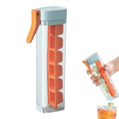 Food Grade Silicone Ice Cube Mold with One?Press Storage Box