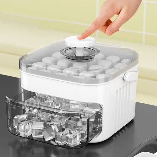50-Cube Ice Maker with Easy Press Cap Double Layer Ice Cube