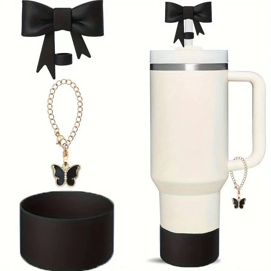 3Pcs Bow Straw Cap Covers Toppers Accessories for Stanley 30