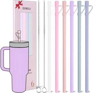 Long Silicone Straw Cover Replacement With Compa Pcs