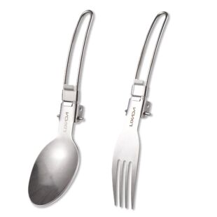 Folding Camping Utensils Set Portable Stainless Steel Foldab