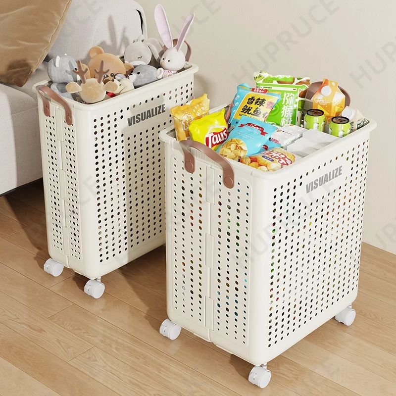 Foldable Laundry Basket hamper with casters for Washing Clot