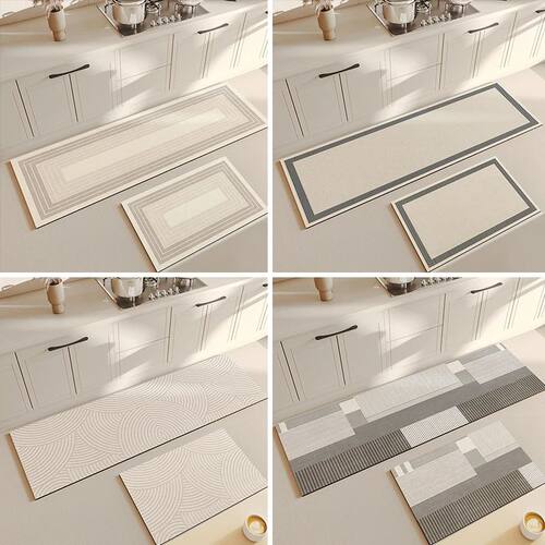 Floor Mat Water Anti Slip Absorbing Rug KitchenPattern Carpe