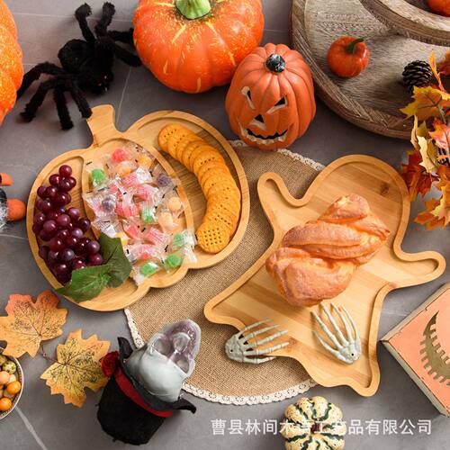 Halloween Ghost Pumpkin Food Divider Tray, Party Snack And F