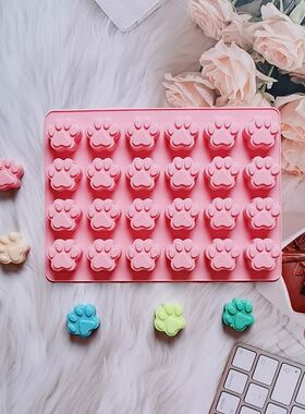 Dog Paw Silicone Mold Cat Animal Foot Print Mould For Soap C