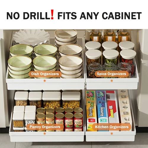 No-Drill Magic Tray Heavy-duty slide-out organizer for cabin