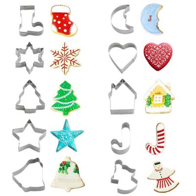 Christmas Cookie Cutter Gingerbread Xmas Tree Mold Christmas