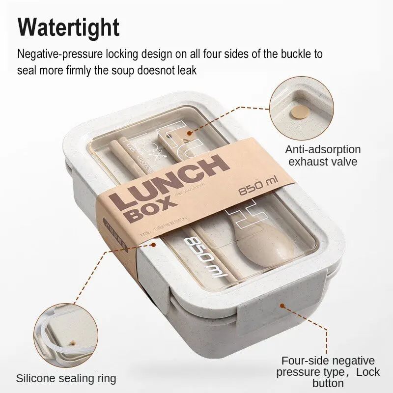 Lunch Box Portable Office Workers Microwave Oven Lunch Box W