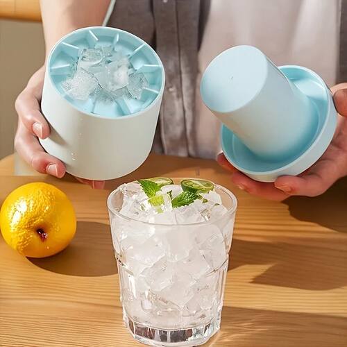 1PC Quick-freeze Silicone Ice Tray, Makes Perfectly Shaped I