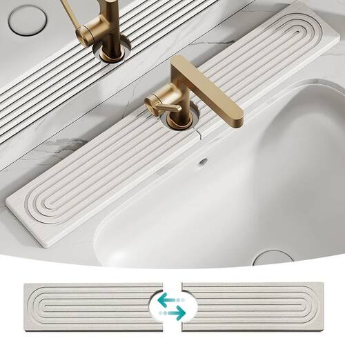 Faucet Mat Kitchen Sink Long Diatomite Fast Drying Stone Sin