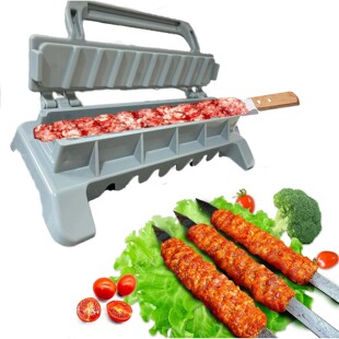 Maker Pres NewSingle Kebab Skewer Machine Meat Row Bbq