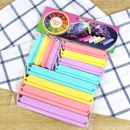 12/16PCS Food Snack Package Bag Sealing Plastic Clips For Pa