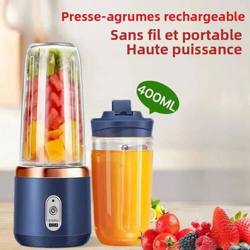 6 Color 400ml Portable USB Blender Electric Travel Juicer Cu