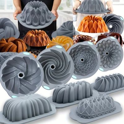 Silicone Bakeware Set Versatile Cake Molds Non-Stick Flower