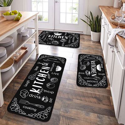 Kitchen Carpet Washable, Non-Slip, Absorbent Floor Mat, Bath