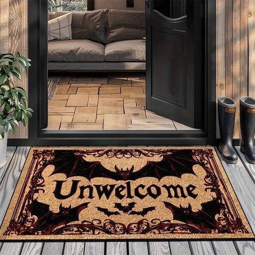 Halloween Carpet Bat Unwelcome Personality Carpet Door Mat N