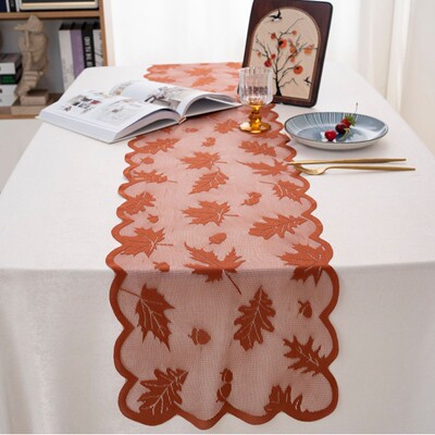 2026 Halloween lace tablecloth Autumn Harvest Festival