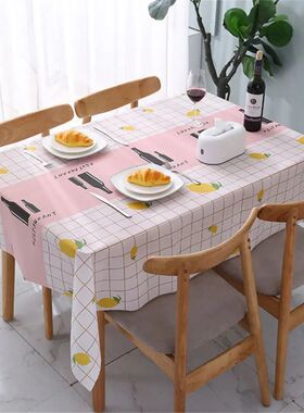 Plastic PVC Waterproof Oilproof Kitchen Dining Table Colth R