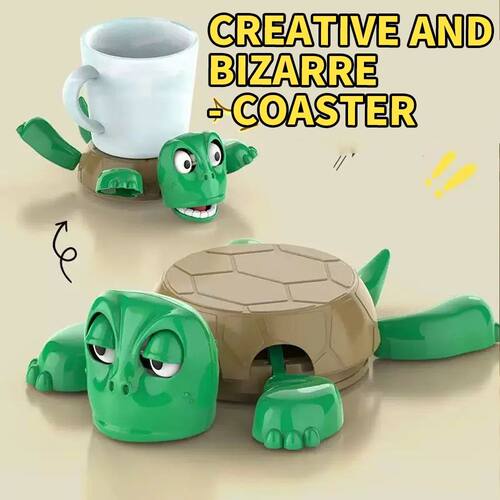1PC Turtle Coaster, Anti-Slip and Heat-Resistant Silicone Ta