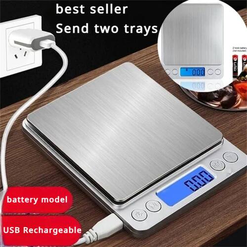 Digital Kitchen Scale Mini Pocket Stainless Steel Precision