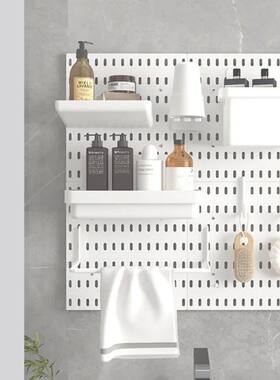 New DIY Pegboard Accessories Hanging Shelf Storage Hooks Wal