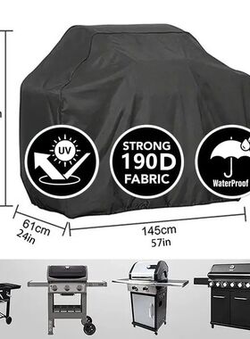 BBQ Gas Grill Cover UV Protective Durable Convenient Fits We