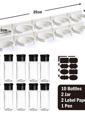 Spice Jars Seasoning Shaker Bottles Plastic Kitchen Spices S