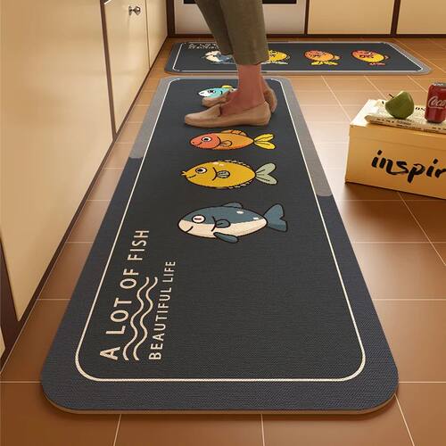 Budding Diatomite Carpet Scandinavian Style Non-Slip Water-A