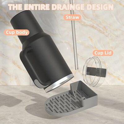 For Stanley Cup Silicone Drying Rack Water Mug Draining Dryi