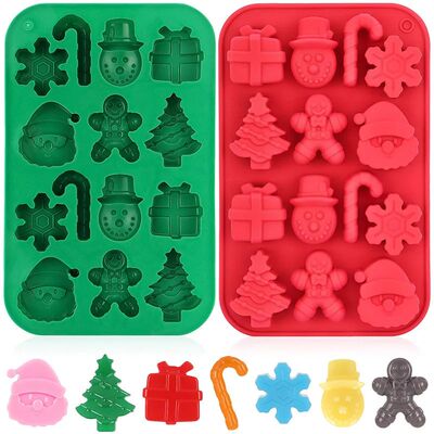 1pcsChristmas Silicone Chocolate Molds Candy Baking Moulds H