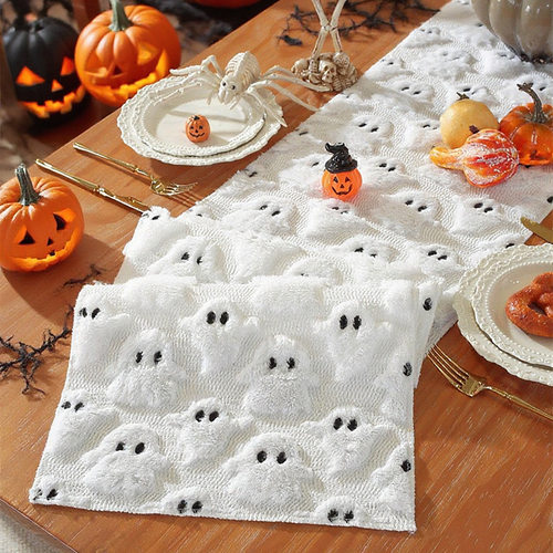 Halloween Imp Table Runner Pvvelvet Plush Three-dimensional