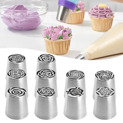 Stainless Steel Russian Framing Nozzle DIY Pastry Cream Deco