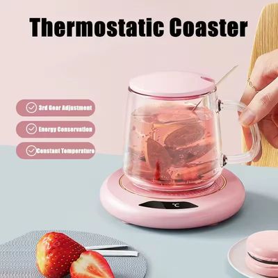 Electric Cup Warmer Coffee Mug Heating Coaster 3 Temperature