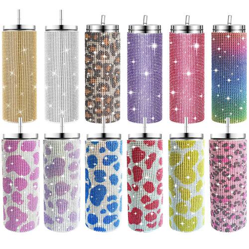 500ml Shiny Stainless Steel Bottles Vacuum Flasks Bling Drin