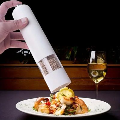 Electric Salt and Pepper Grinder Set-Automatic Spice Mill wi