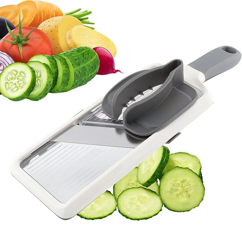 Multi Handheld Mandoline Slicer with Adjustable Stainless St