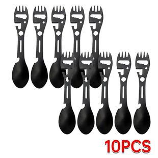 Camping Utensils Set Stainless Steel Outdoor Survival Gear 5