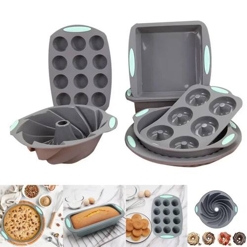 Silicone Bread Muffin Mold Heat Resistant Oven Pan Non-Stick