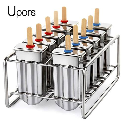 Stainless Steel Popsicle Mold Rack Ice Lolly Mold Frozen Lol