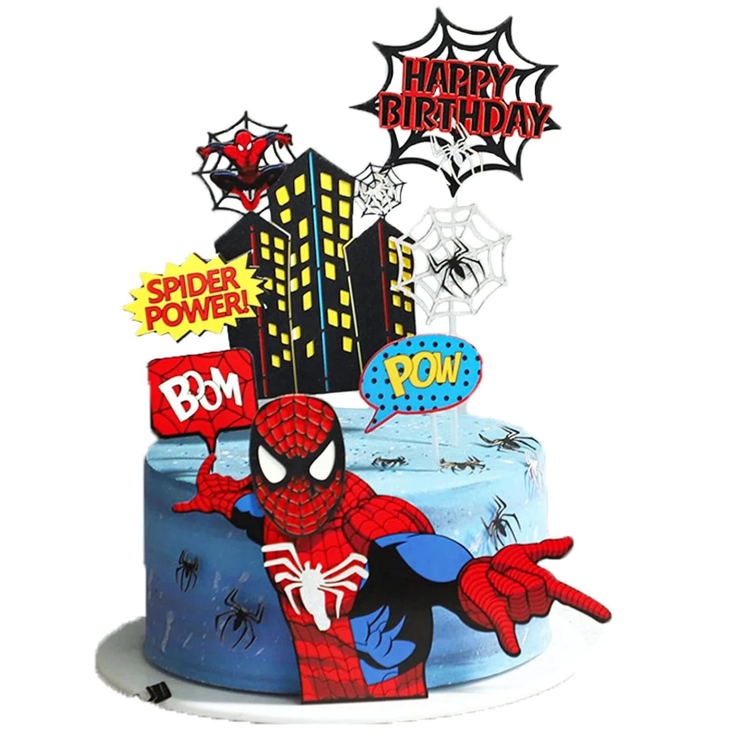 Spider Cake Topper Cake Decorations for Kids Birthday Party