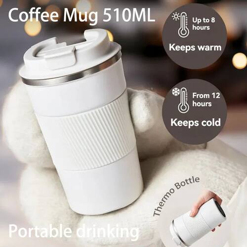 380/510ML Stainless Steel Car Thermal Cup Coffee Cup  for Ou