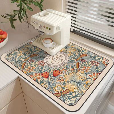 Kitchen Rug Drain Pad Absorbent Dish Drying Mat Rug Non-slip