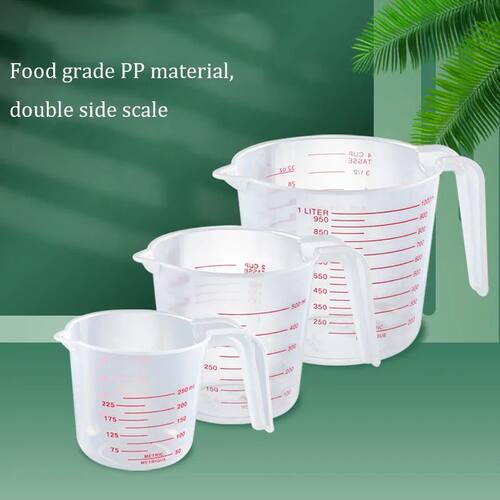 250/500/1000ML Easuring Cup Silicone Measuring Cups and Spoo