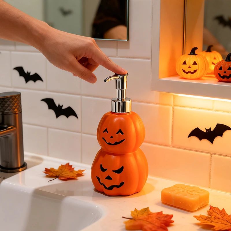 Creative Ghostface Pumpkin Soap Bottle Home Press Soap Dispe图片
