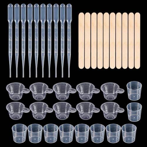 Resin Mixing Casting Tools Kit 10 Mixing Cups 10 Measuring C
